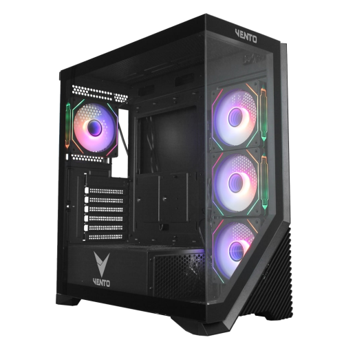 VENTO FSP VG4202FLA 850W 80+ GEN5 4x120mm RGB Fan Temperli Cam USB 3.0 Mesh ATX Gaming (Oyuncu) Kasa