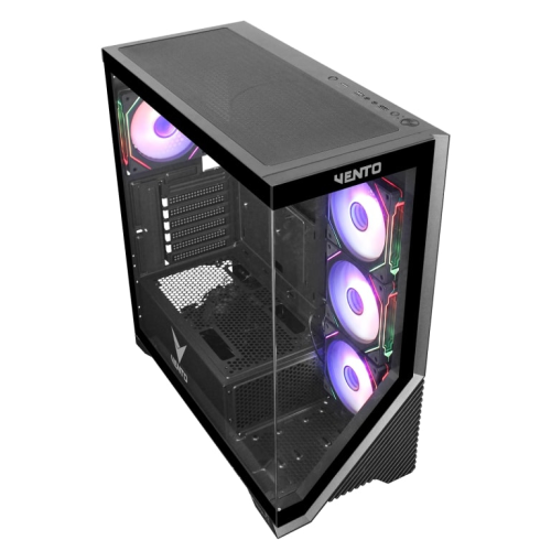 VENTO FSP VG4202FLA 850W 80+ GEN5 4x120mm RGB Fan Temperli Cam USB 3.0 Mesh ATX Gaming (Oyuncu) Kasa