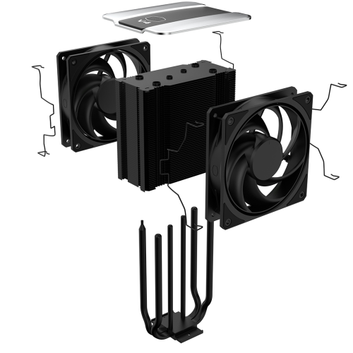 Cooler Master Hyper V4 Alpha 3DHP 2x120mm MAZ-T2HP-217PK-R1 Intel/AM5 Uyumlu İşlemci Soğutucu