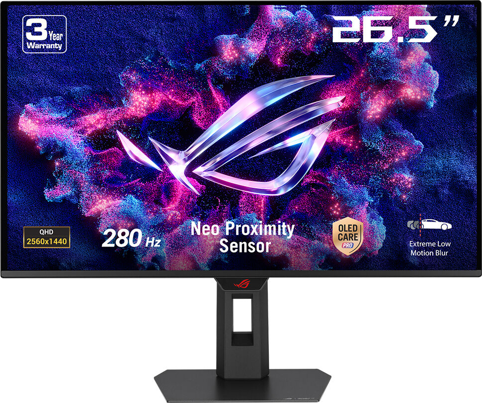ASUS ROG Strix OLED XG27ACDMS 26.5″ 280Hz 0.03Ms Adaptive Sync Pivot QD-OLED Gaming Monitör