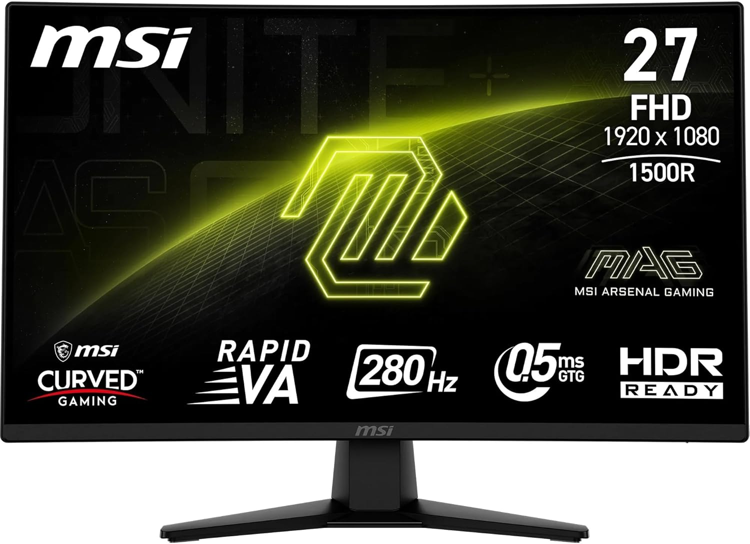 MSI MAG 274CXF 27″ 280Hz 0.5ms AdaptiveSync FHD Gaming (Oyuncu) Monitör
