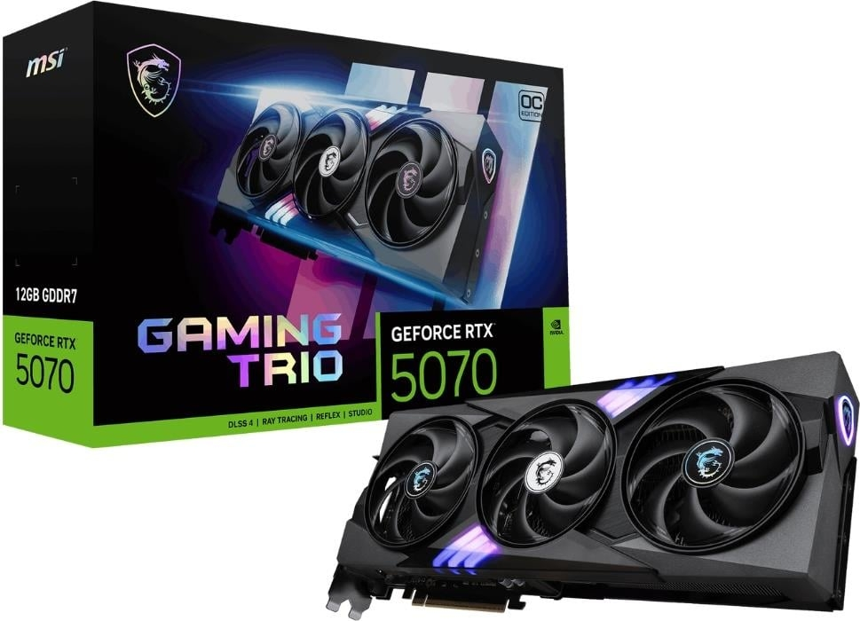 MSI GeForce RTX 5070 12G GAMING TRIO OC GDRR7 192Bit DX12 Gaming (Oyuncu) Ekran Kartı