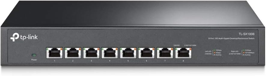 TP-Link TL-SX1008 8 Port 10G Multi Gigabit Yönetilemez Switch