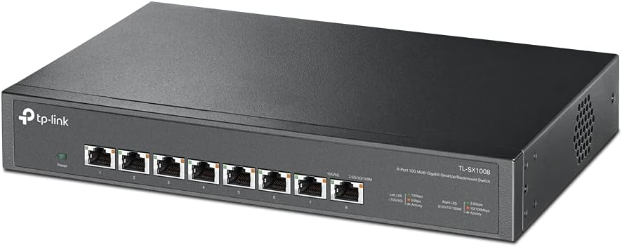 TP-Link TL-SX1008 8 Port 10G Multi Gigabit Yönetilemez Switch