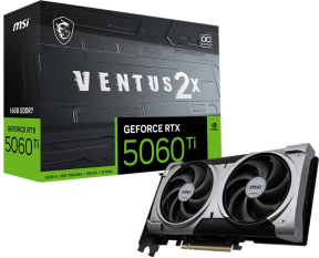 MSI GeForce RTX 5060 TI 16G VENTUS 2X OC PLUS GDDR7 128Bit DX12 Gaming (Oyuncu) Ekran Kartı