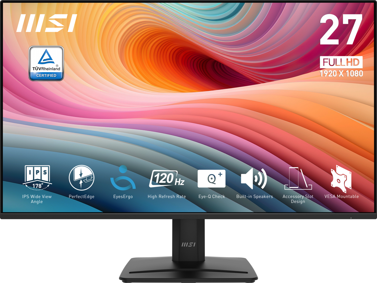 MSI Pro MP275 E2  27″ 1ms 120Hz Adaptive-Sync IPS FHD Monitör
