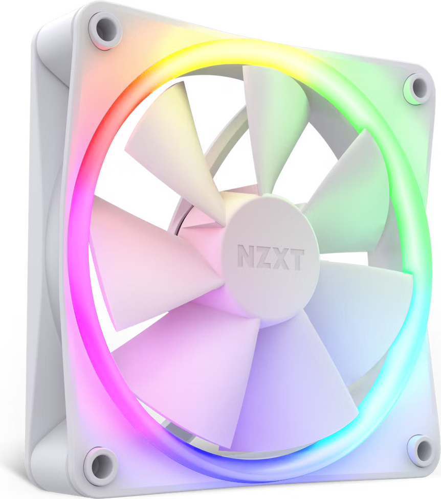 NZXT F120 Series RGB RF-R12SF-W1 1x120mm RGB Beyaz Kasa Fanı 