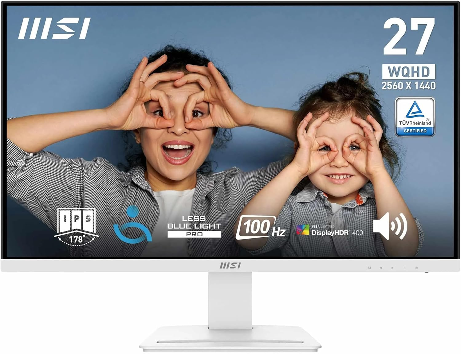 MSI Pro MP273QW E2 27″ 1ms 100Hz Adaptive-Sync IPS WQHD Pivot Monitör