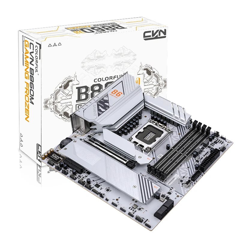 COLORFUL CVN B860M GAMING FROZEN V20 DDR5 8400MHz mATX Gaming (Oyuncu) Anakart