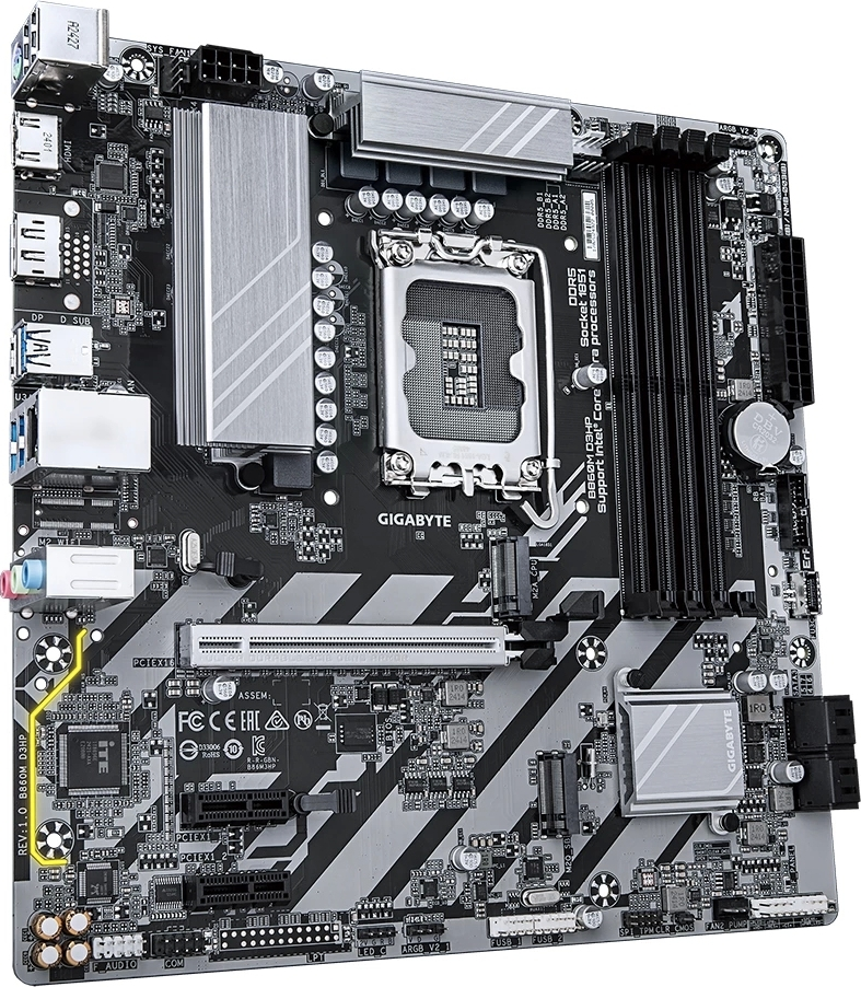 Gigabyte B860M D3HP Intel B860 Soket 1851 DDR5 9066(OC)MHz mATX Gaming (Oyuncu) Anakart