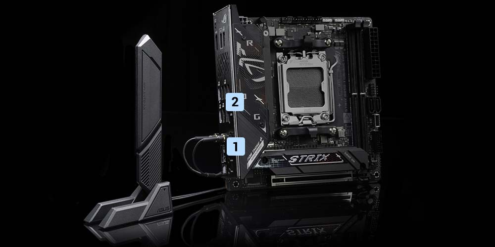 ASUS ROG STRIX B850-I GAMING WIFI Soket AM5 DDR5 8400+(OC)MHz Mini-ITX Gaming Anakart