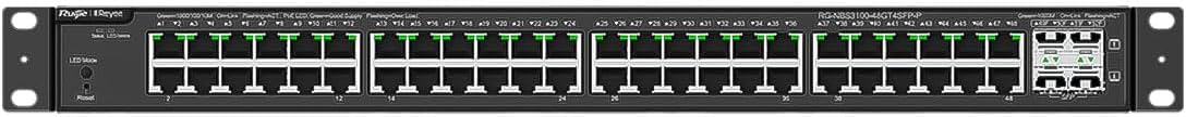 Ruijie RG-NBS3100-48GT4SFP-P 48 Gigabit PoE Portu 4 SFP 370W Yönetilebilir PoE Switch