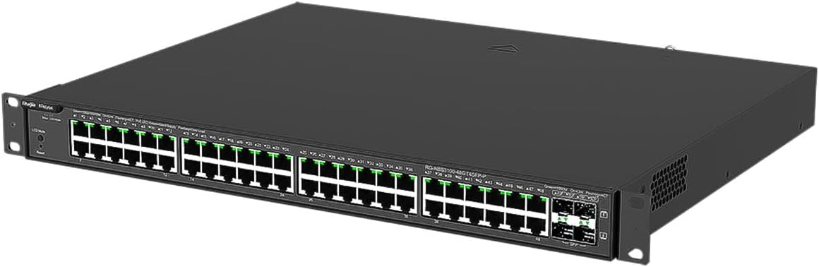 Ruijie RG-NBS3100-48GT4SFP-P 48 Gigabit PoE Portu 4 SFP 370W Yönetilebilir PoE Switch