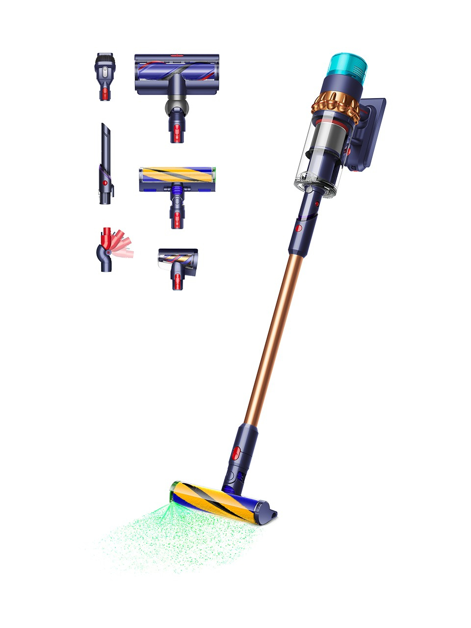 Dyson Gen5detect Prusya Mavisi/Bakır Şarjlı Dikey Süpürge