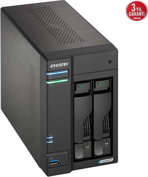 Asustor AS6702T Intel N5105 2 Yuvalı (2X22TB Desteği) 4GB DDR4 Nas Depolama Ünitesi
