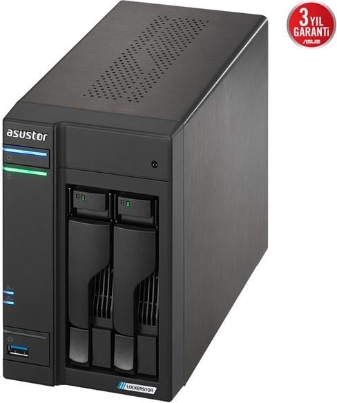Asustor AS6702T Intel N5105 2 Yuvalı (2X22TB Desteği) 4GB DDR4 Nas Depolama Ünitesi