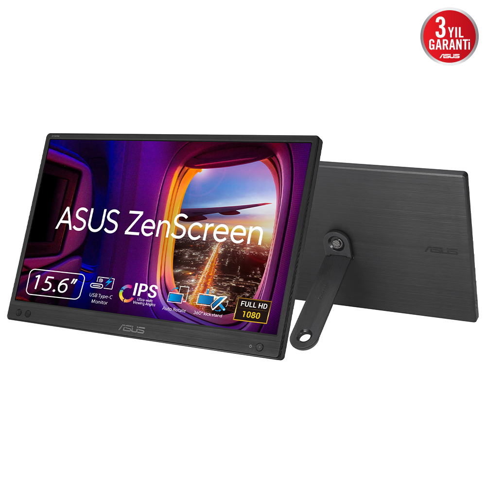 ASUS Zenscreen MB166CR 5ms 60Hz 15.6″ Full HD IPS Monitör