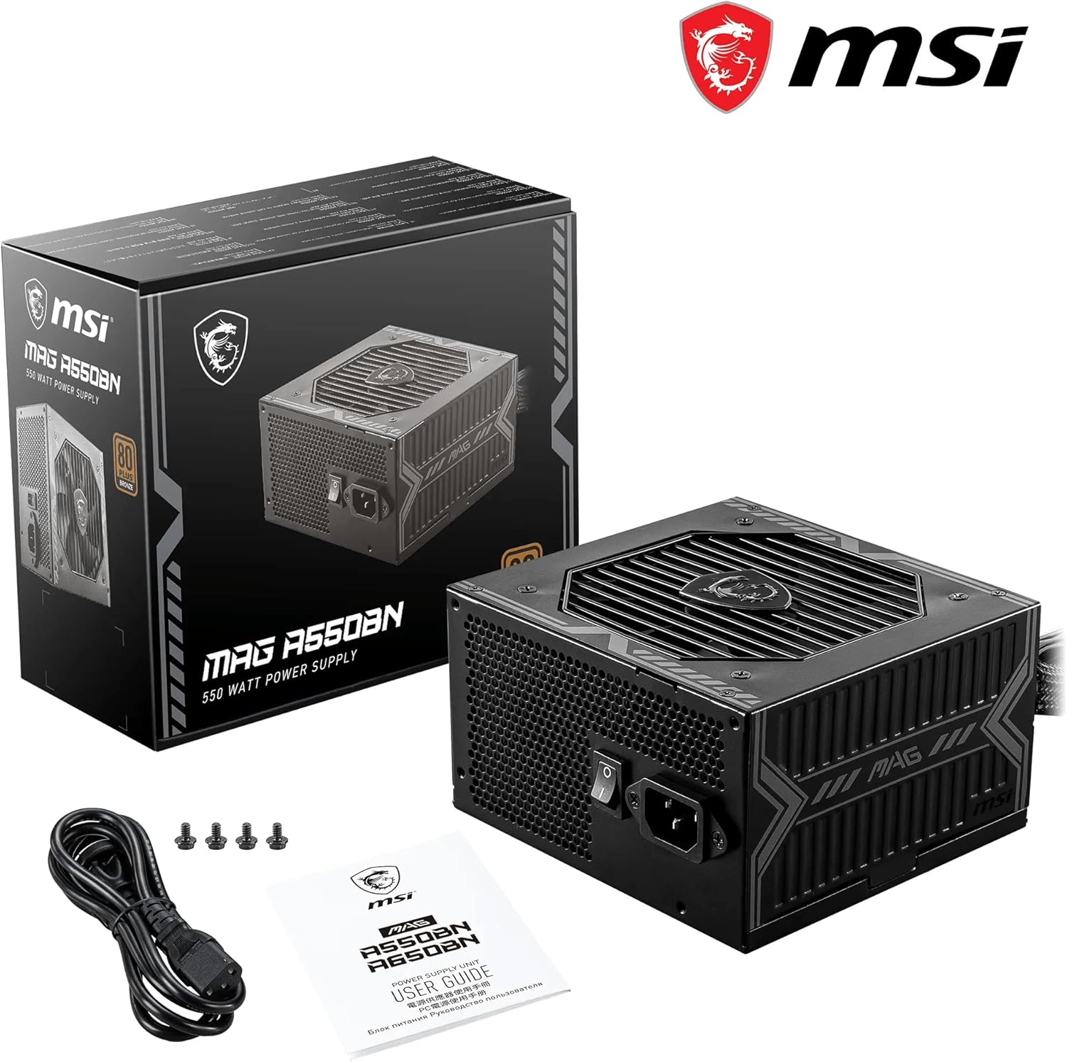 MSI MAG A550BNL 550W Power Supply
