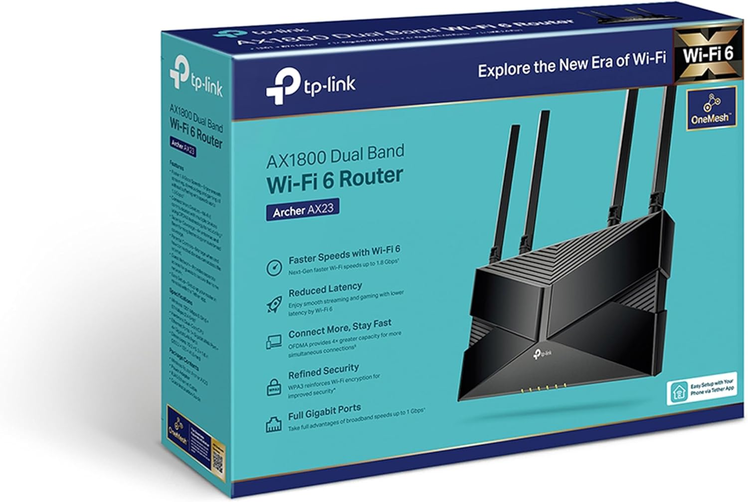 TP-Link Archer AX23 AX1800 Dual Band Gigabit Wi-Fi 6 Router