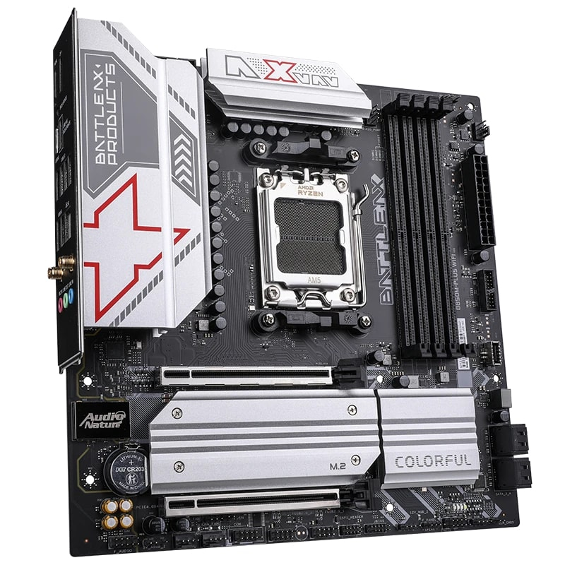 COLORFUL BATTLE-AX B850M-PLUS WIFI V14 DDR5 7600MHz mATX AM5 Gaming (Oyuncu) Anakart