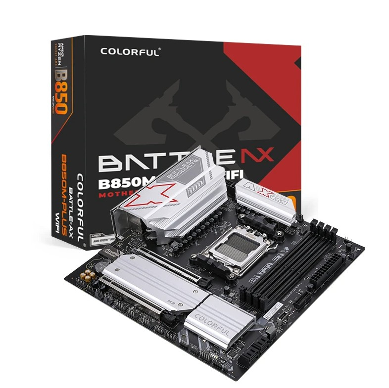 COLORFUL BATTLE-AX B850M-PLUS WIFI V14 DDR5 7600MHz mATX AM5 Gaming (Oyuncu) Anakart