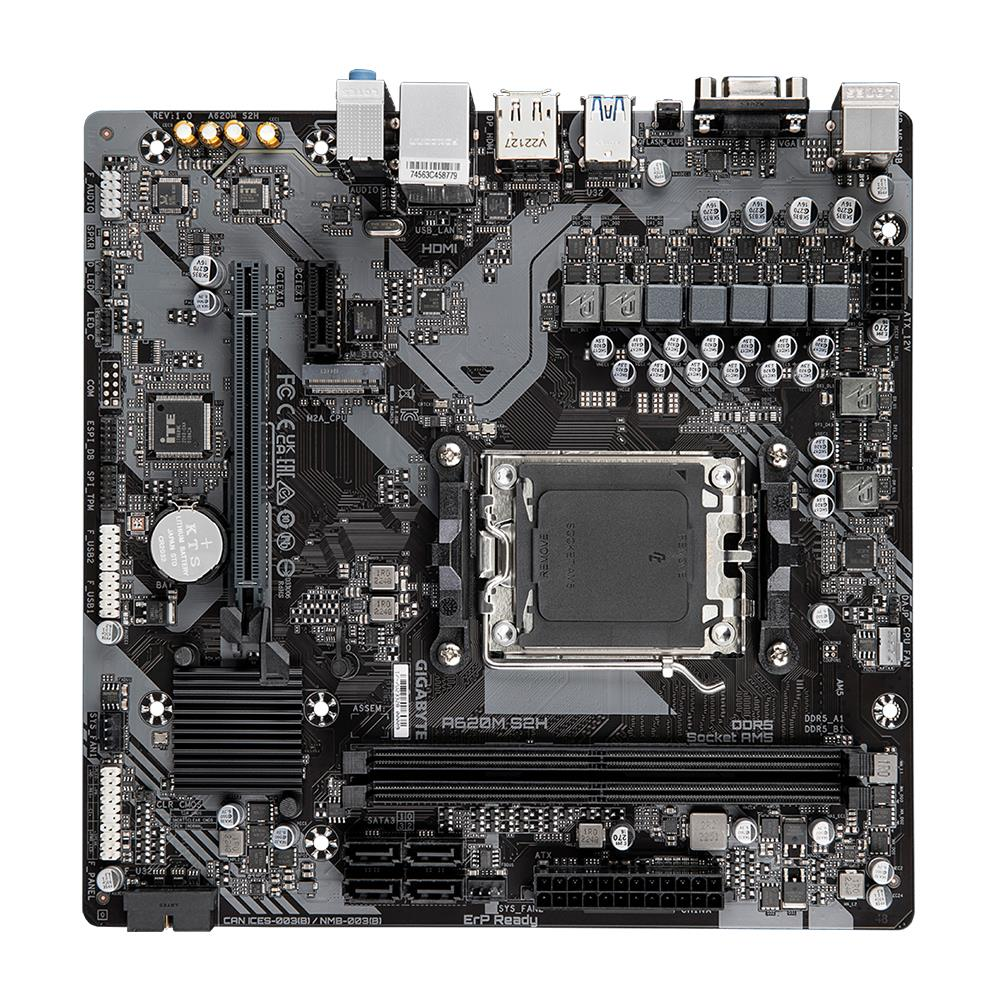 Gigabyte A620M S2H AMD A620 Soket AM5 DDR5 6400(OC)MHz mATX Gaming Anakart