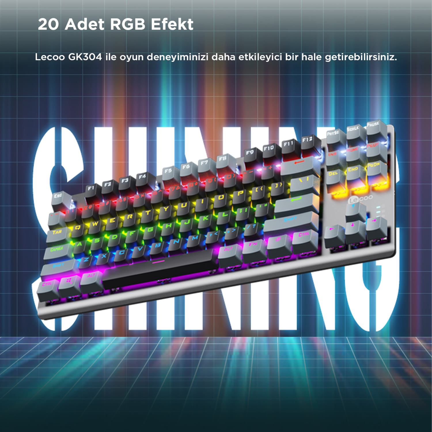 Lenovo Lecoo GK304 Siyah Mekanik Klavye