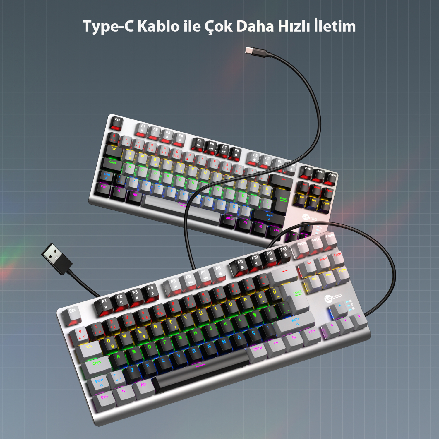 Lenovo Lecoo GK304 Siyah Mekanik Klavye