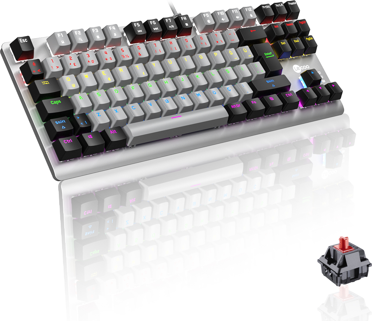 Lenovo Lecoo GK304 Siyah Mekanik Klavye