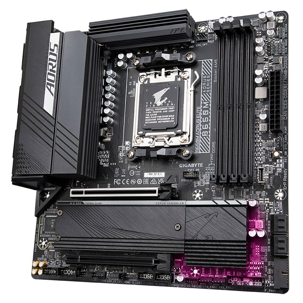 Gigabyte B650M AORUS ELITE Soket AM5 DDR5 8000MHz (OC) mATX Gaming Anakart