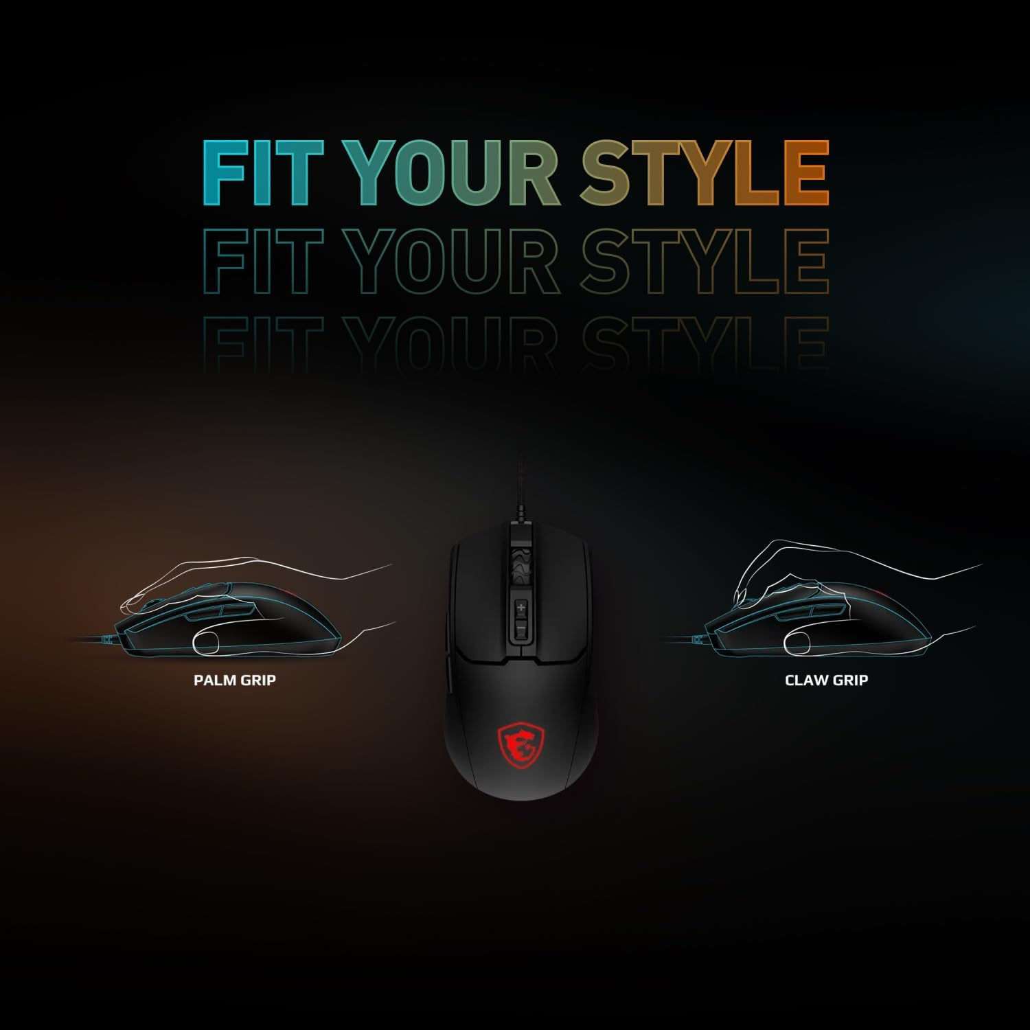 MSI FORGE GM100 Siyah Kablolu Gaming Mouse