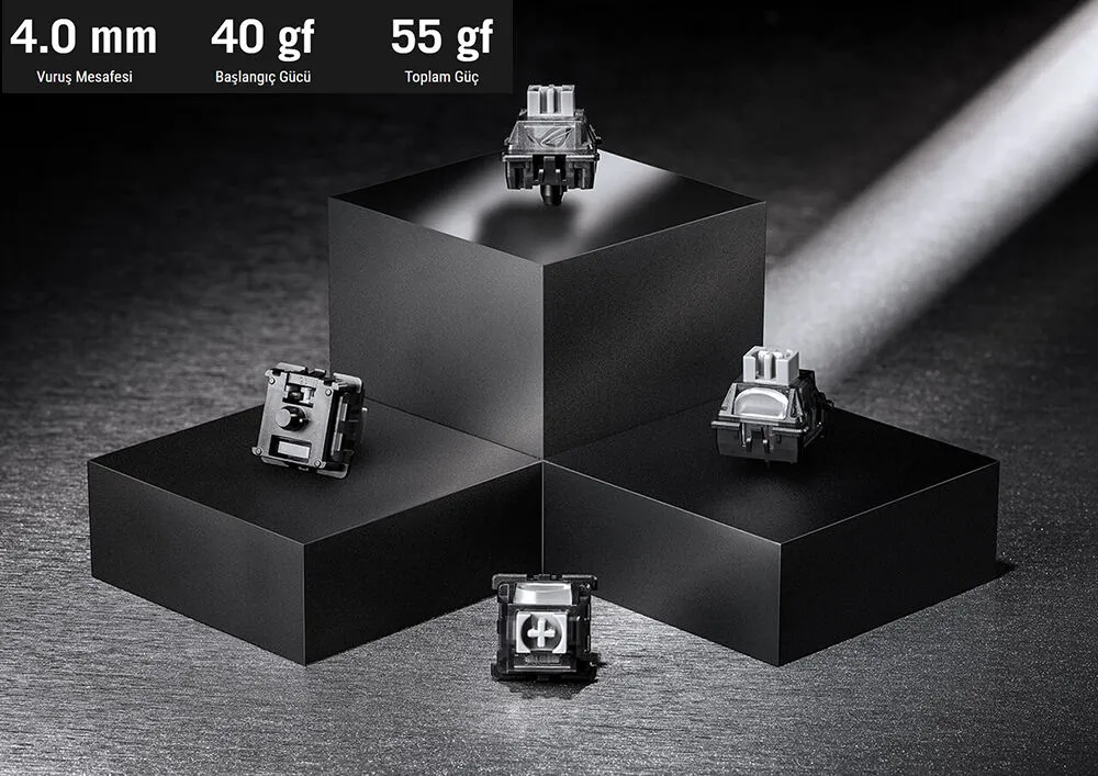 ASUS ROG Falchion Ace HFX ROG HFX PBT Manyetik Switch RGB İngilizce Mekanik Gaming Klavye