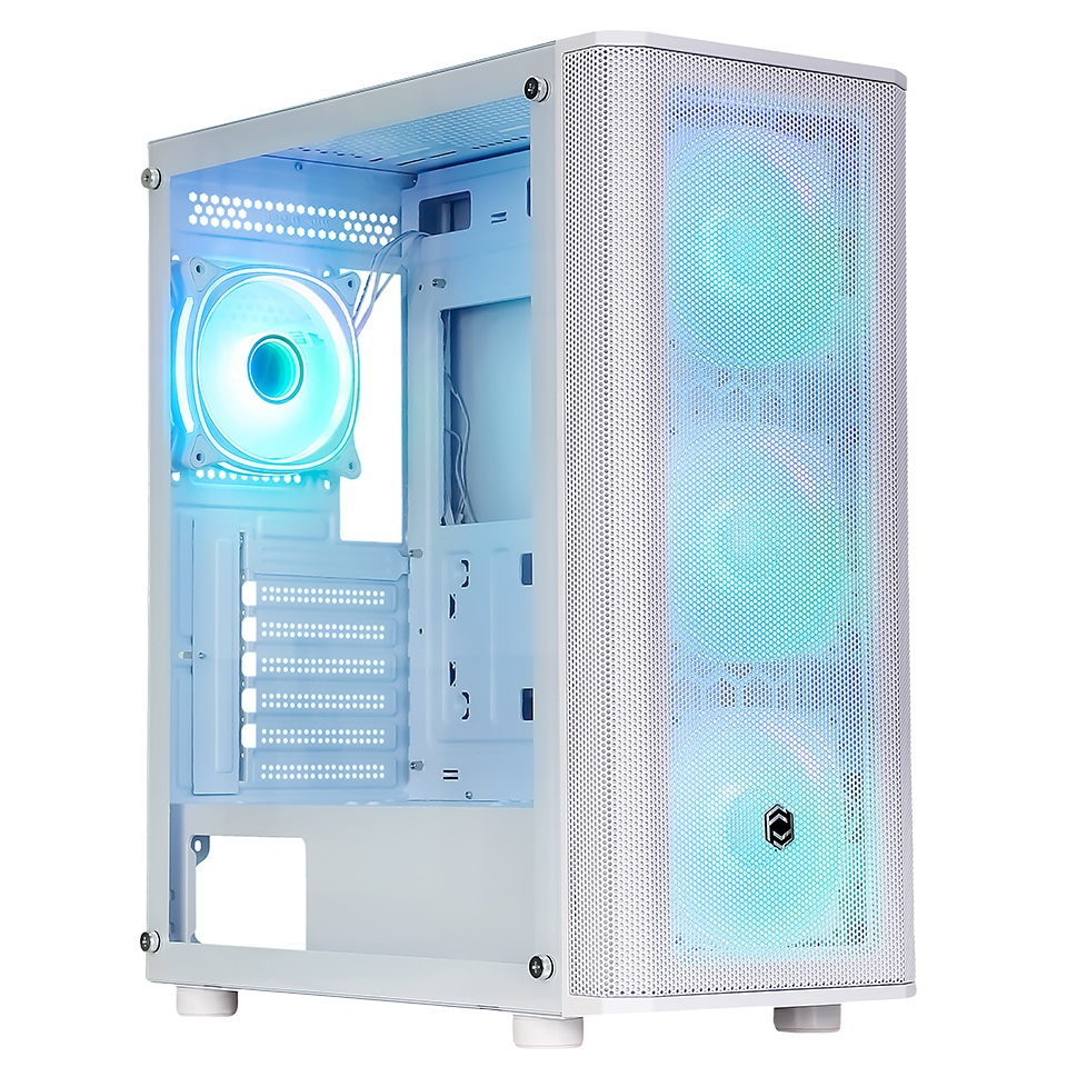 Frisby CM-106 650W 80+ 4xARGB FAN Mid Tower Beyaz Mesh Gaming Kasa