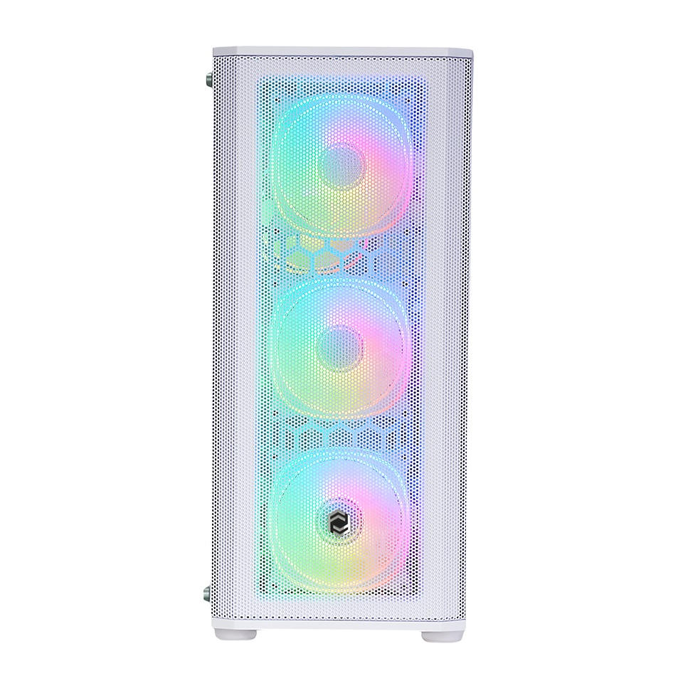 Frisby CM-106 650W 80+ 4xARGB FAN Mid Tower Beyaz Mesh Gaming Kasa