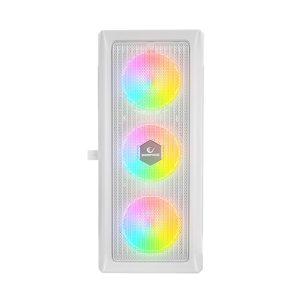 Rampage Prolix Mesh 650W 80+ Beyaz Temperli Cam 4x120mm ARGB Fan ATX Mid-Tower Gaming Kasası