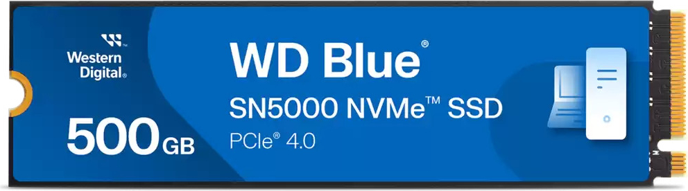 WD Blue SN5000 500GB 5000/4000MB/s M.2 NVMe Gen4 SSD Disk