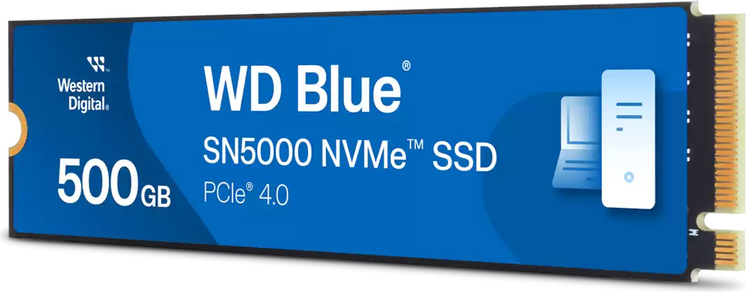 WD Blue SN5000 500GB 5000/4000MB/s M.2 NVMe Gen4 SSD Disk