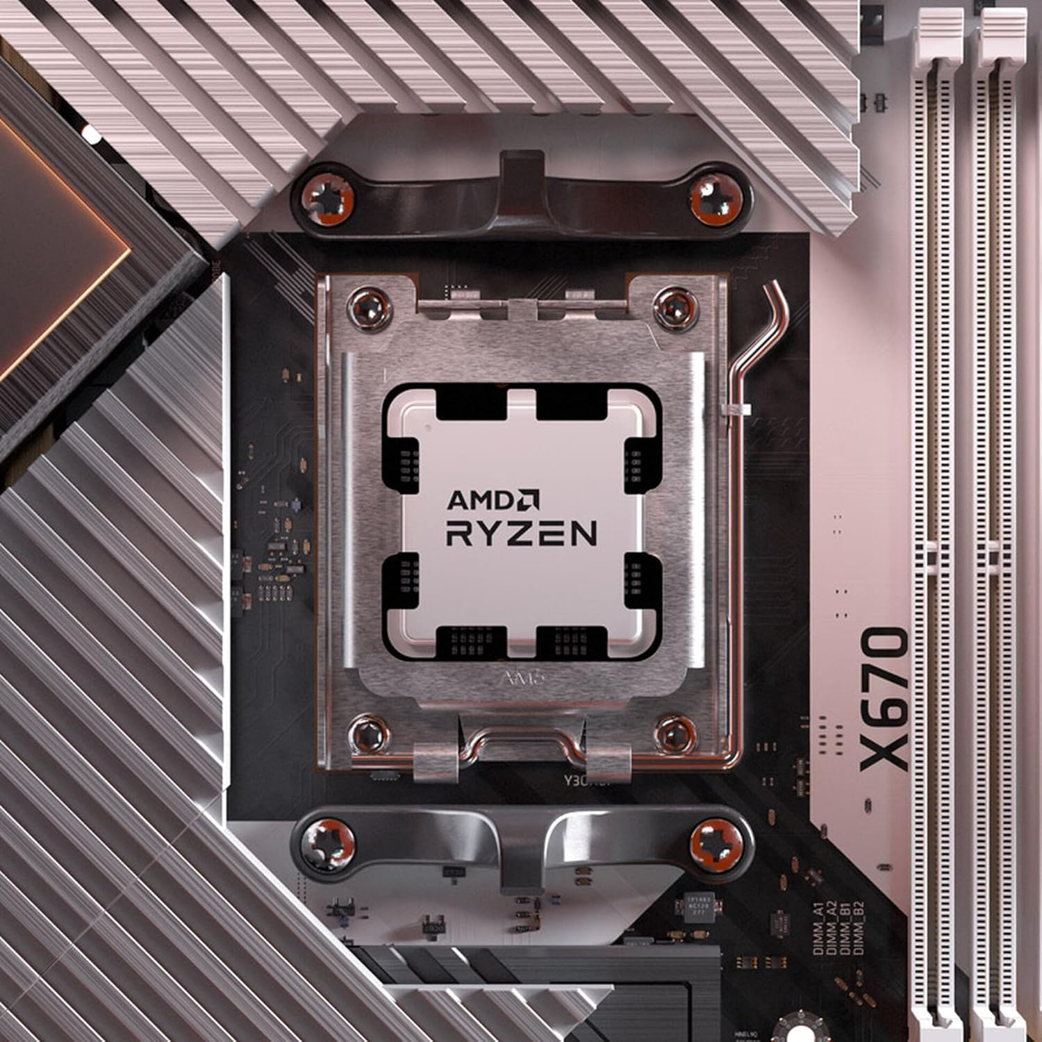 AMD Ryzen 5 7600 3.80GHz 6 Çekirdek 38MB Önbellek Soket AM5 Tray İşlemci
