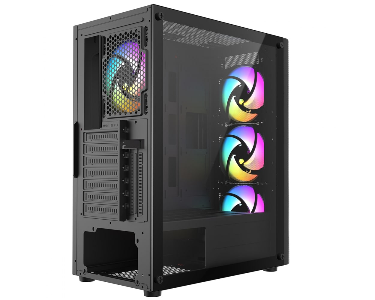 Frisby FC-9385G 750W 4x120mm RGB FAN Mid Tower ATX Gaming Kasası