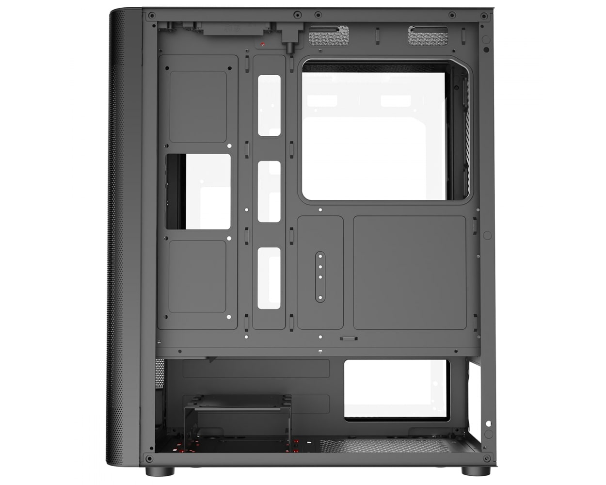 Frisby FC-9385G 750W 4x120mm RGB FAN Mid Tower ATX Gaming Kasası