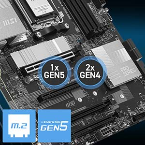 MSI PRO B850-P WIFI AMD B850 Soket AM5 DDR5 8200+(OC)MHz ATX Gaming (Oyuncu) Anakart