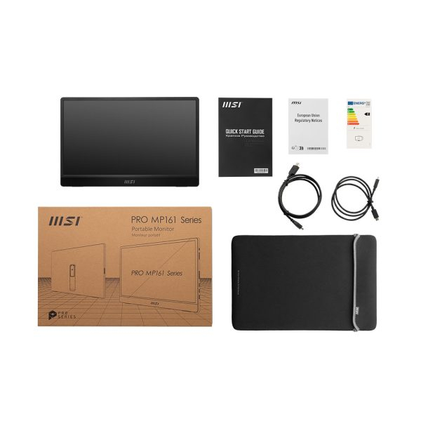 MSI Pro MP161 E2U 15.6″ 4ms 60Hz Full HD Adaptive Sync IPS Taşınabilir Monitör