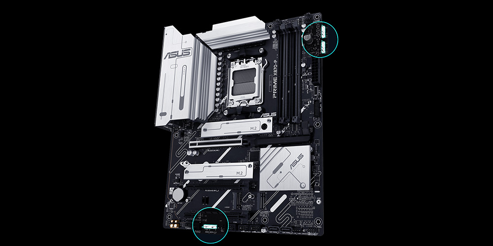 ASUS PRIME X870-P AMD X870 Soket AM5 DDR5 8000+(OC)MHz ATX Gaming (Oyuncu) Anakart