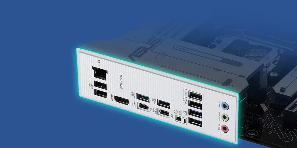 ASUS PRIME X870-P AMD X870 Soket AM5 DDR5 8000+(OC)MHz ATX Gaming (Oyuncu) Anakart