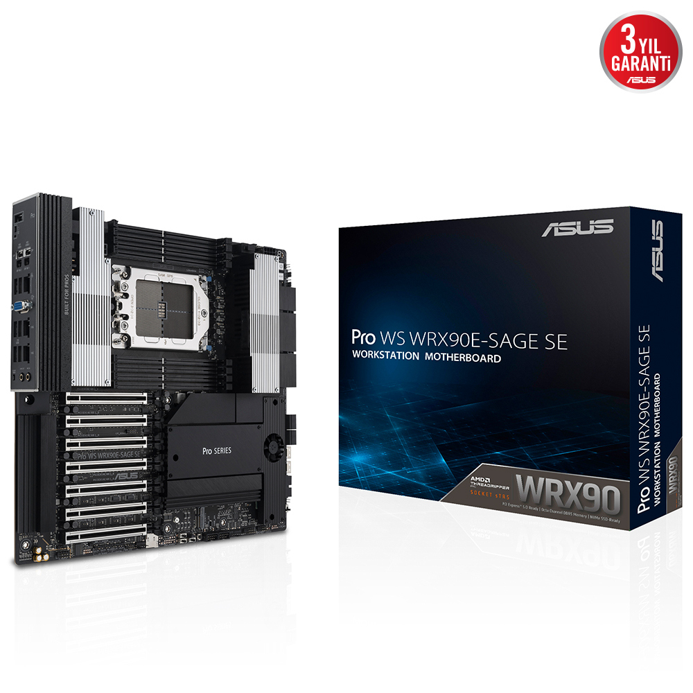 ASUS PRO WS WRX90E-SAGE SE AMD WRX90 DDR5 7600MHz Anakart