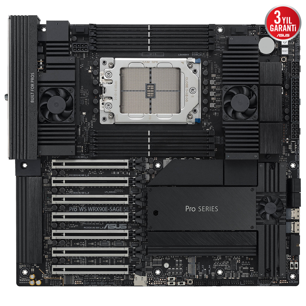 ASUS PRO WS WRX90E-SAGE SE AMD WRX90 DDR5 7600MHz Anakart