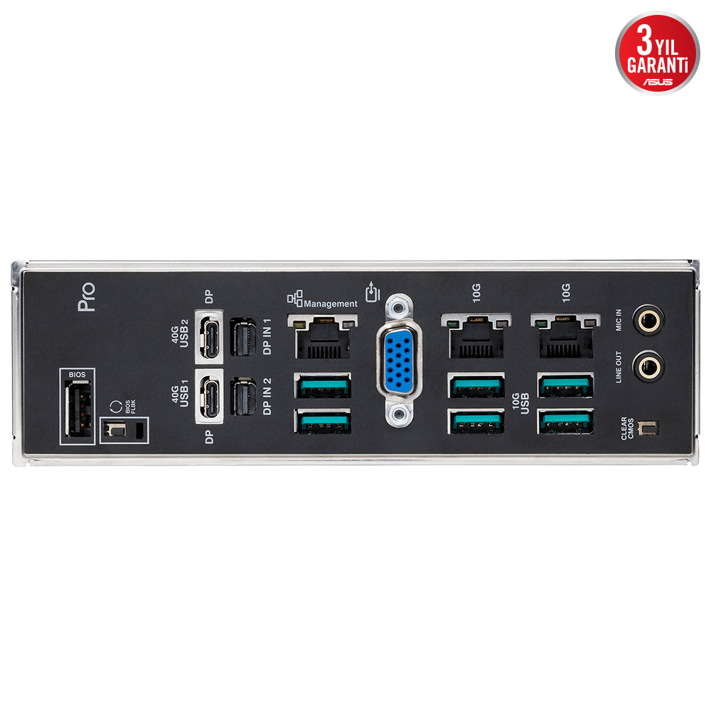 ASUS PRO WS WRX90E-SAGE SE AMD WRX90 DDR5 7600MHz Anakart