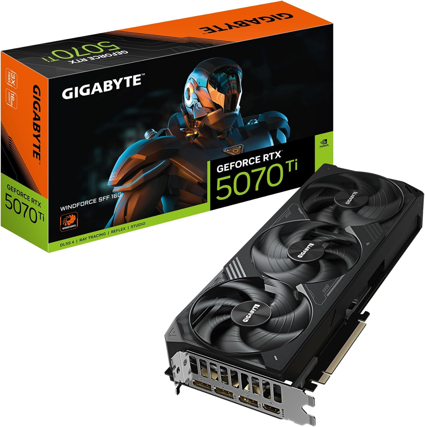 Gigabyte GeForce RTX 5070Ti WINDFORCE SFF GV-N507TWF3-16GD GDDR7 16GB 256Bit Gaming Ekran Kartı