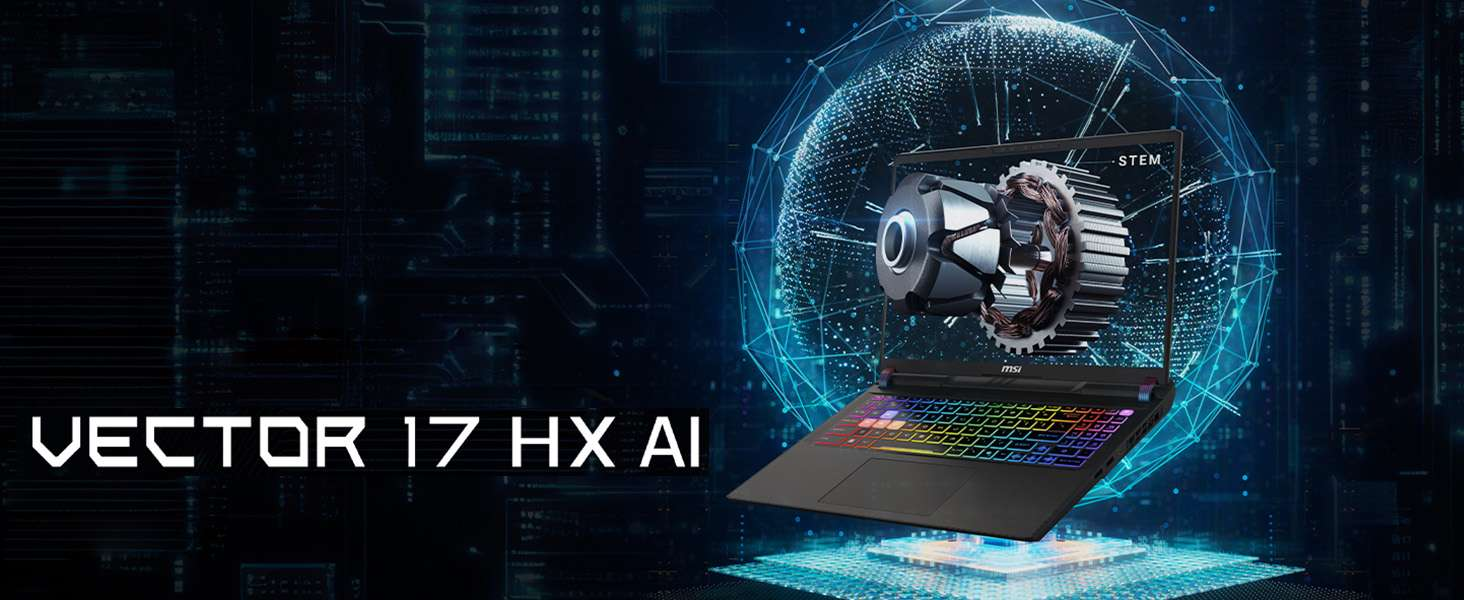 MSI NB VECTOR 17 HX AI A2XWHG-086TR ULTRA 7 255HX 32GB DDR5 RTX5070TI GDDR7 12GB 1TB SSD 17.0 QHD+ 240Hz W11