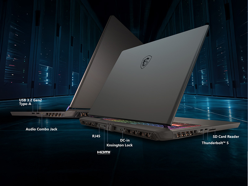 MSI NB VECTOR 17 HX AI A2XWHG-086TR ULTRA 7 255HX 32GB DDR5 RTX5070TI GDDR7 12GB 1TB SSD 17.0 QHD+ 240Hz W11